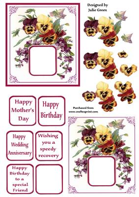 Vintage Pansies