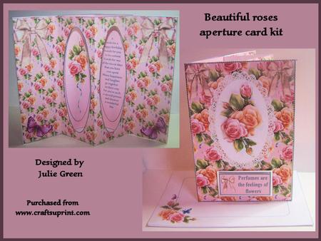 Beautiful Roses Inside Aperture Card