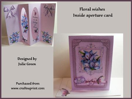 Floral Wishes Inside Aperture Card