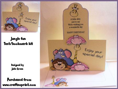 Jungle Fun Tent/bookmark Kit
