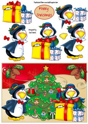 Penguins Christmas Morning