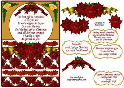 Christmas Poinsettias for My Wife