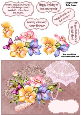 Floral Fan
