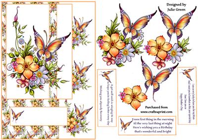 Floral Butterfly Wishes