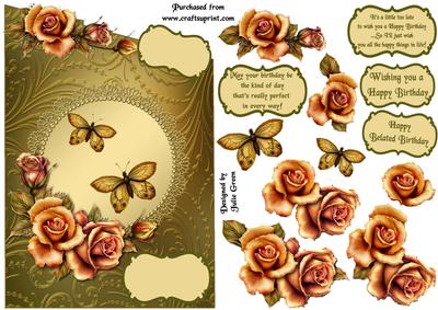 Golden Roses Birthday/belated