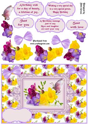 Freesias for You Birthday