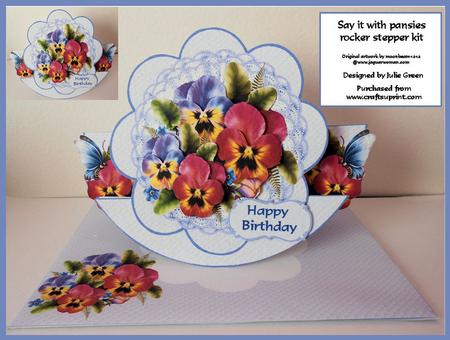 Say It with Pansies Rocker Stepper Kit