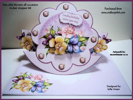 Fan-ciful Blooms Stepper Rocker All Occasion