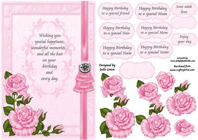 Pink Rose Birthday