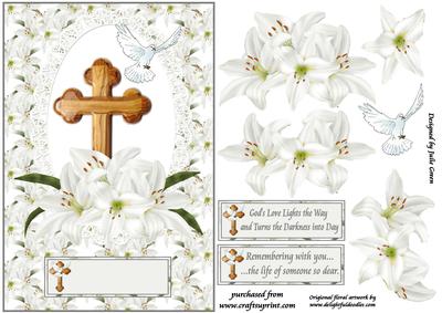 Doves and Lillies Sympathy