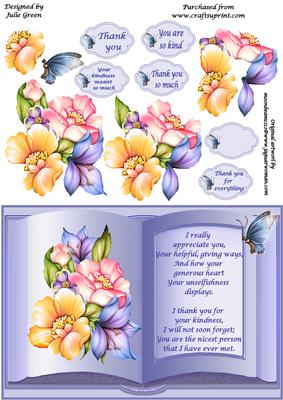Book of Flowers Thank You