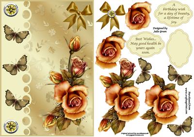Rustic Rosesand Butterflies