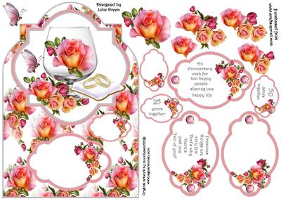 Brandy Glass and Petals Anniversary