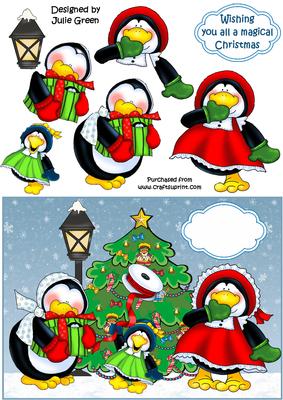 Three Christmas Penguins