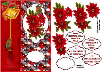 Christmas Feathers and Flowers