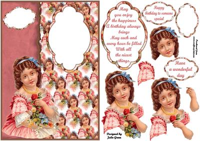 Vintage Lady and Blooms