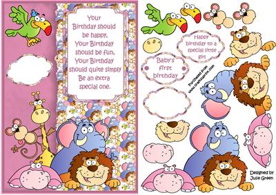 Jungle Animals Pink