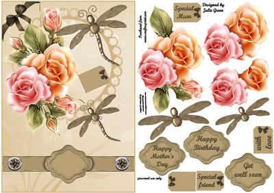 Dragon Flies and Roses