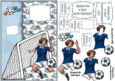 Football Mad Blue Ladies