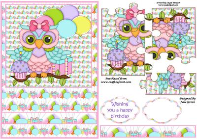 Piece It Together Birthday Owl