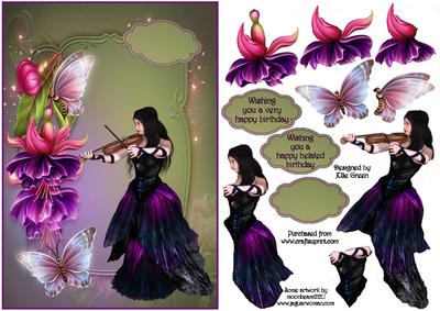 Violin Petals and Wings