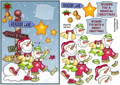 Snowmen on Reindeer Lane