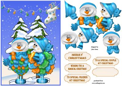 Fancy Dress Snowmen