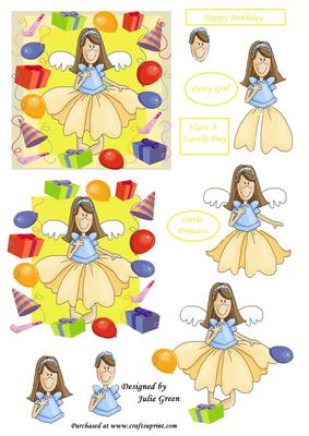 Cute Fairy Birthday Sheet