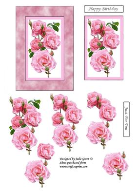 Pink Framed Roses