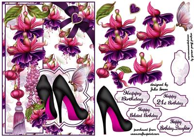 Fuschias Pearls and Shoes