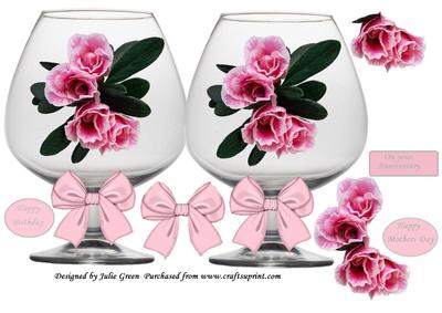 Flowers in Brandy Glass