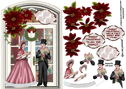 Traditional carol singers