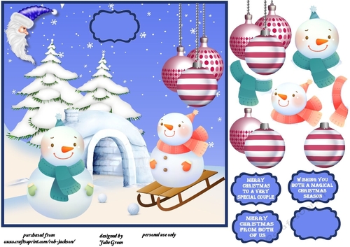 A cute little snow scene