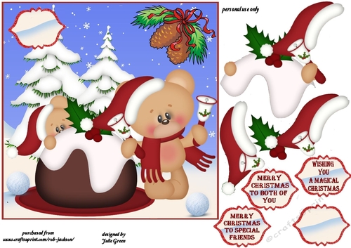 A Christmas teddy bears picnic