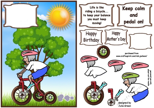 Keep calm and pedal on
