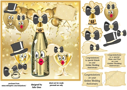Cheers on your Golden wedding Anniversary