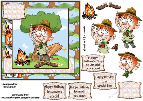 A little boy scout 7x7