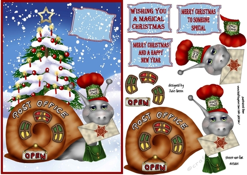 Christmas snail mail A5