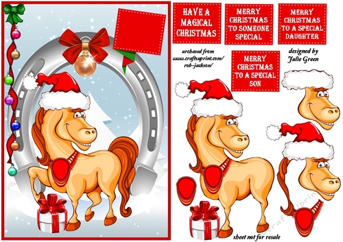 A Christmas horse A5