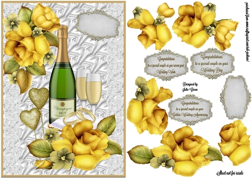 Wedding day champagne