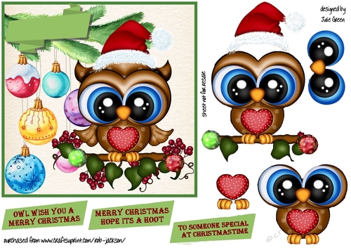 Owl wish you a Merry Christmas