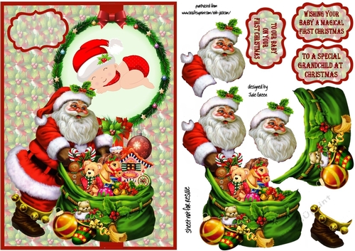 Santa delivers Babys first Christmas