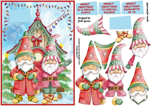 From our gnome to yours at Christmas A5