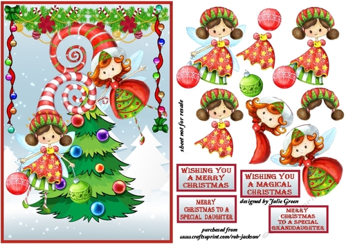 Christmas Fairies A5