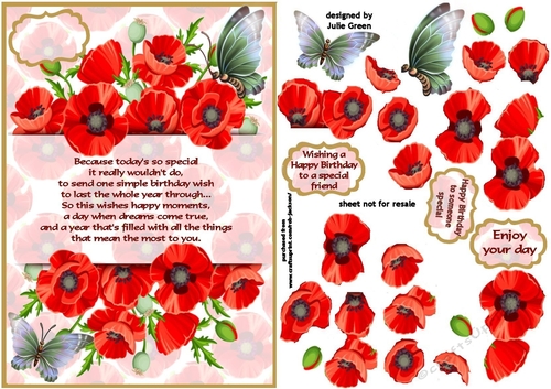 Poppies for your birthday