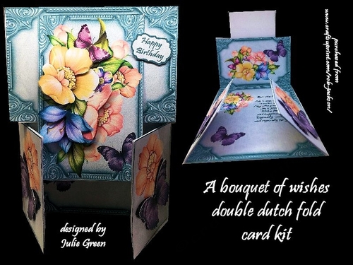 A bouquet of wishes dutch fold kit