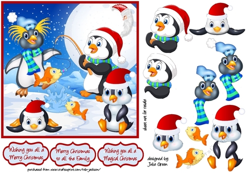 Penguin Christmas dinner for four