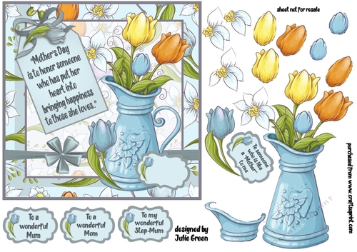 Mothers Day flower vase