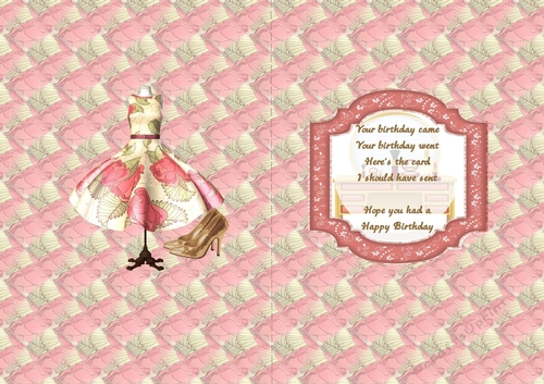 The beauty of fashion A5 belated insert