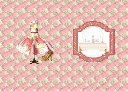 The beauty of fashion A5 blank insert